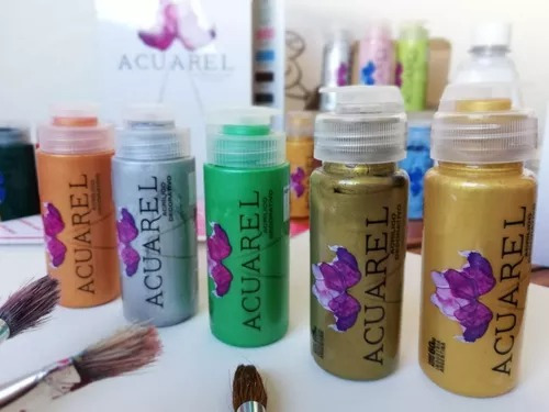 Acrilicos Aquarel X 60 Ml X 24 Surtido Colores Sin Eleccion