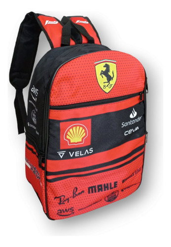 Mochila Urbana Deportiva Ferrari Portanotebook Autos Formula