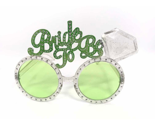 Lentes Futura Novia Despedida Soltera Diamante Bride Verde