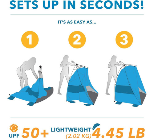 Carpa De Playa Pacific Breeze Easy Setup, Carpa De Playa ...