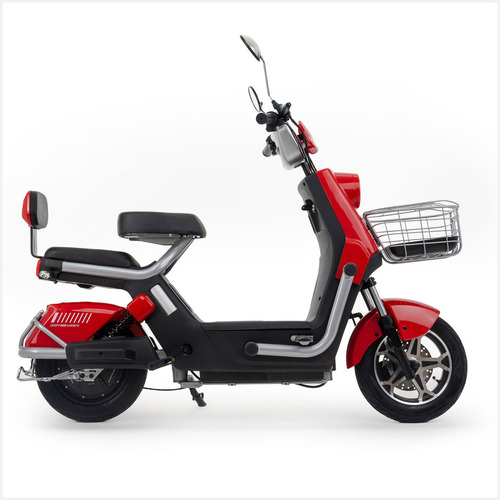 Bicicleta Electrica Magneto Bicimoto Alarma Velocidad 50km/h Color Rojo