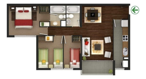 Vendo Departamento 3 Dormitorios 2 Baños Sector Norte Valor