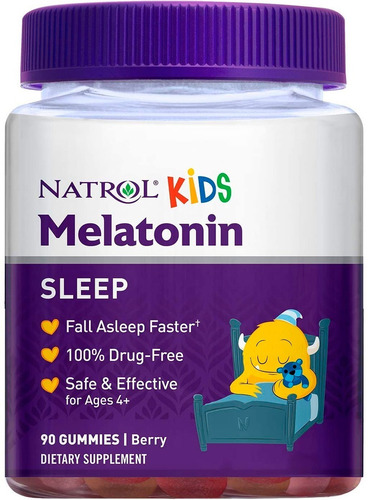 Imagen 2 de 6 de Gomitas Melatonina Kids Niños Natrol 1mg | 90 Piezas