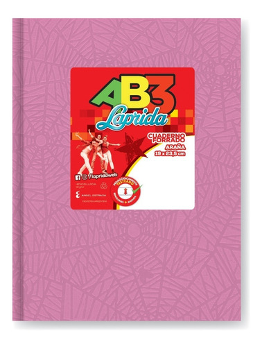 Cuaderno Laprida Ab3 / Abc 50h Rayado Rosa