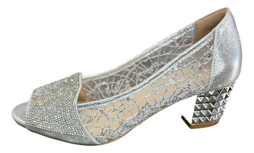 Zapatos De Taco 5cm Con Diamante Para  Mujer 10-4