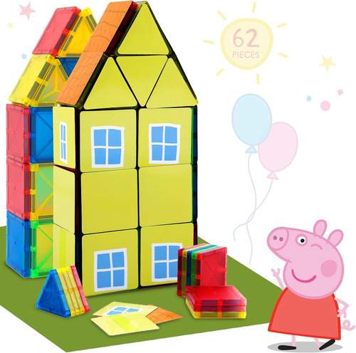 Peppap Pig/bloques Magneticos Construcción Juguetes Niños