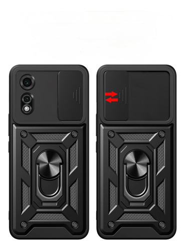 Funda Stone Armor Con Anillo Para Nubia Neo 2 Negro Nubia Neo 2