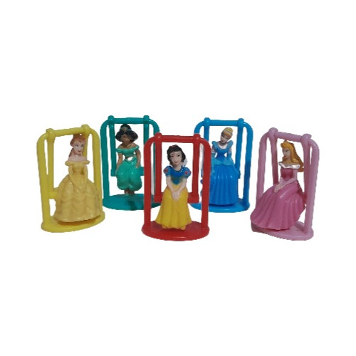 Set De Cinco Figuras Princesas Miniaturas Marca Chimos