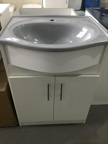 Imagen 8 de 10 de Mueble Armado Con Bacha Pileta Grande 60 Cm Modelo Curvo