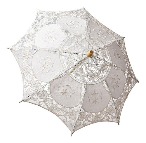 . Guarda-chuva Nupcial Casamento Rendas Bordadas Guarda-sol