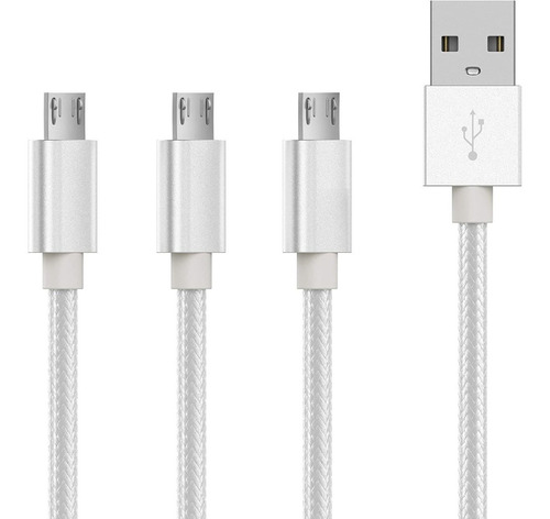 Talk Works Micro Usb Cable 3 Pack 6ft Long Android Phone Cha