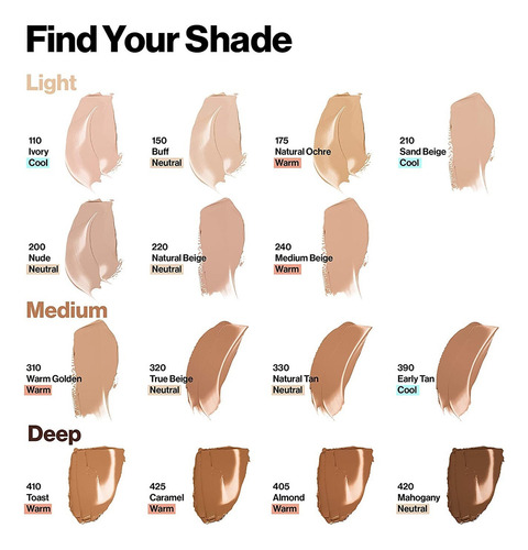 Maquillaje Líquido Revlon Full Cover Foundation Early Tan Early Tan