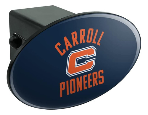 Carroll University Pioneers Logo Oval Tow Hitch Cover Traile