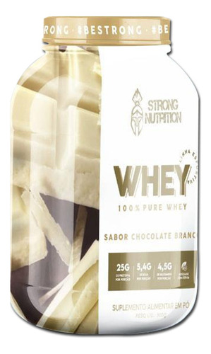 Whey Protein ( Powder ) - 100% Proteína Pura E Concentrada Sabor Chocolate Branco