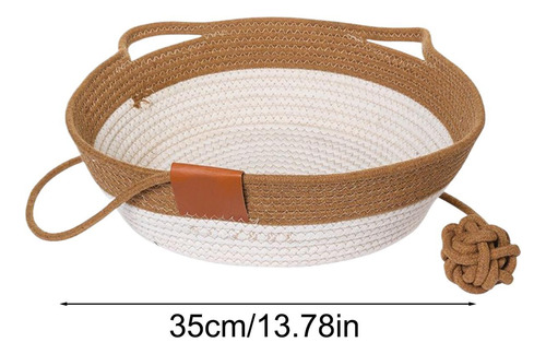 Cesto De Almacenamiento Para Gatos Cesto De Cuerda De Algodó