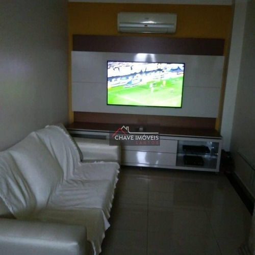 Sobrado Com 3 Dormitórios À Venda, 99 M² Por R$ 550.000,00 - Macuco - Santos/sp - So0101