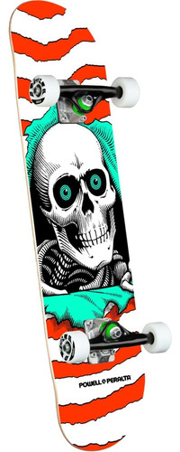 Powell Peralta Ripper Monopatín Completo - Naranja 7.0 X 28