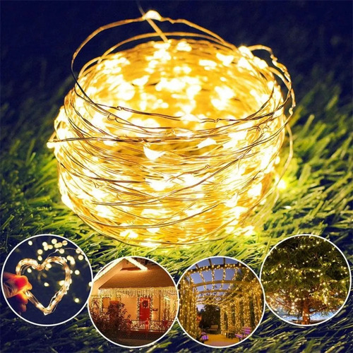 Fio De Fada 120m 1200 Leds Natal Fixo Resistente Transparent