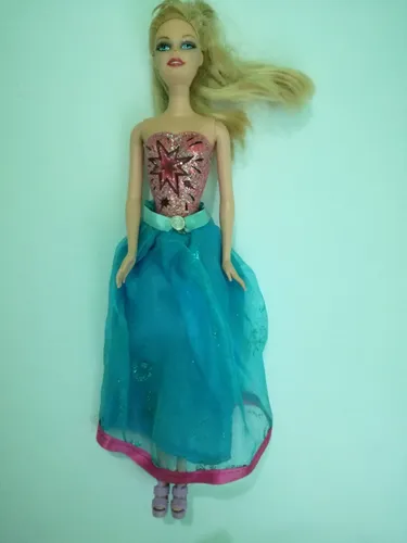 Barbie princesa vestido azul sale