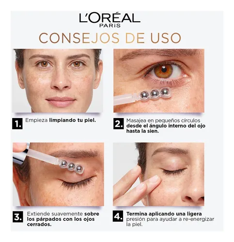 Sérum Anti-ojeras L'oréal Paris Glycolic Bright Eye Todo Tipo De Piel Día/noche