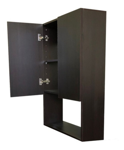 Mueble Gabinete De Almacenamiento Para Inodoro Flotante Color Wengue