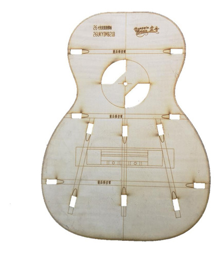 Modelo De Corpo De Ukulele De Madeira De 26 Polegadas Para