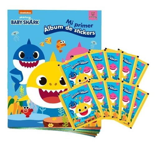 Álbum Baby Shark + 25 Sobres +