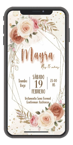 Invitación Personalizada Común 15 Años