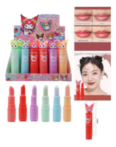 Balsamo Labial Magico Kuromi Blsiter 24 Piezas Mayoreo