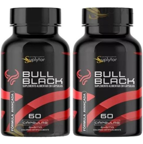 2x Bull Black Original 120caps- Formula Exclusiva- Potencia 