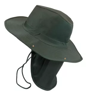 Sombrero Safari Proteccion Sol Cuello Solapa Pesca Deporte