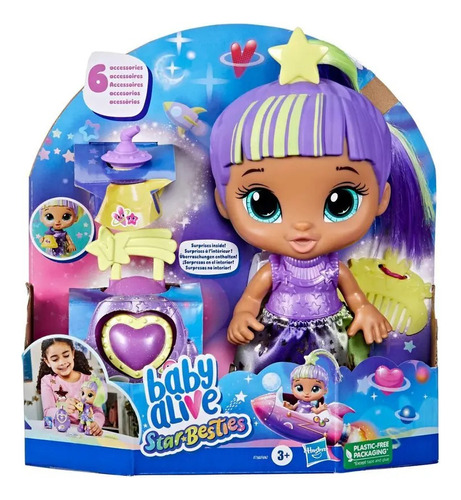 Baby Alive Star Besties Pelo Morado