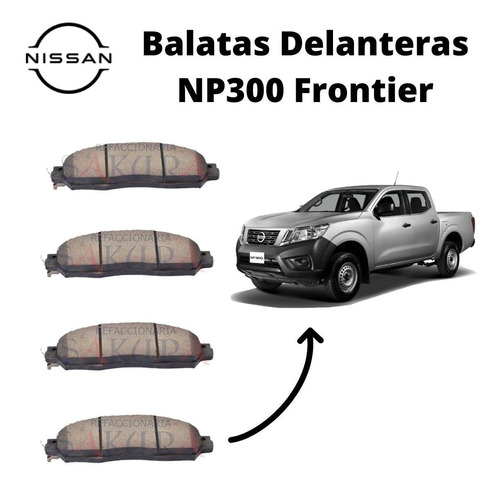 Jgo Balatas Del. Pick Up Nissan 2018 Orig Ceramica