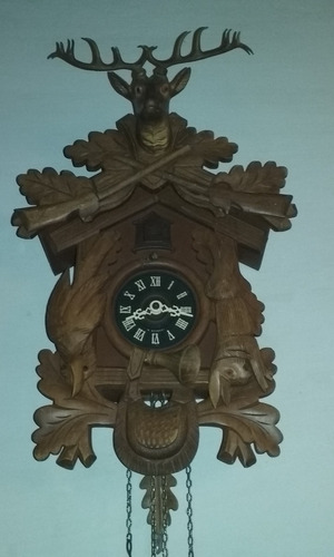 Reloj Cu-cu El Cazador 8 Dias Ciervo Aleman