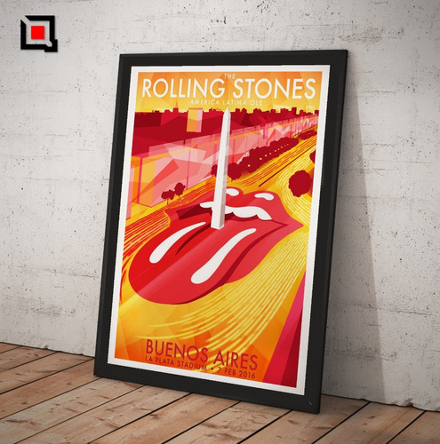 Cuadro Rolling Stones Lamina Cuadro Posters Argentina Ole Ii