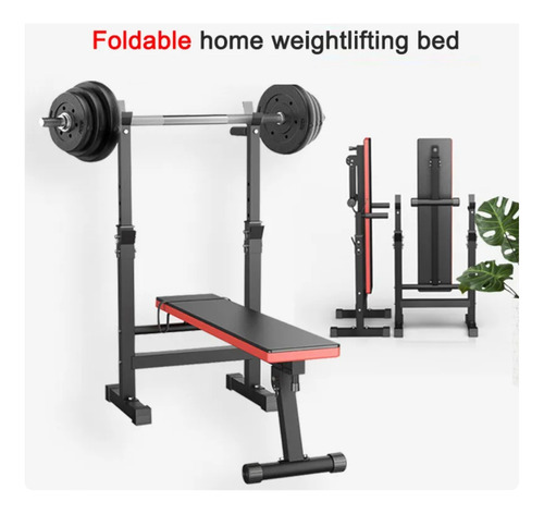 Press Banca Gym Banco Plegable 6 Reg Multiangular + Fondos