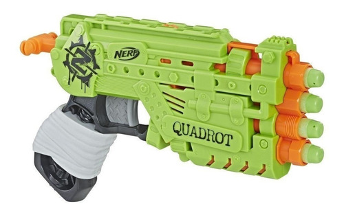 Pistola Nerf Zombie Strike Quadrot Hasbro E3062 Mundo Manias