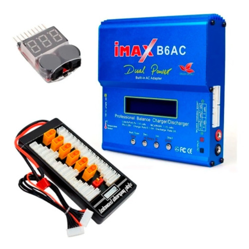 Cargador Baterías Lipo Imax B6 Ac + Multicarga + Lipo Teser 