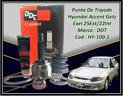 Punta Tripoide Hyundai Getz Excel Accent 25x22