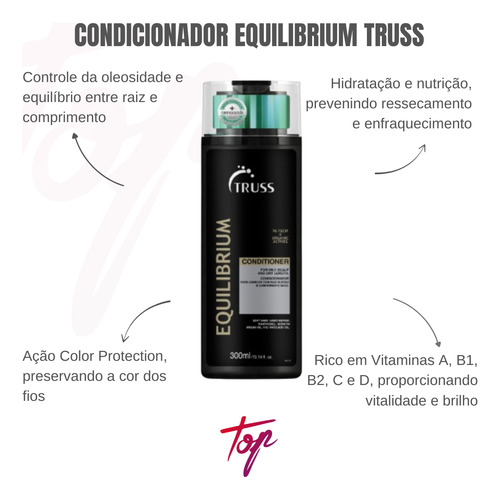 Kit Truss Equilibrium 2 Shampoo + 1 Condicionador 300ml