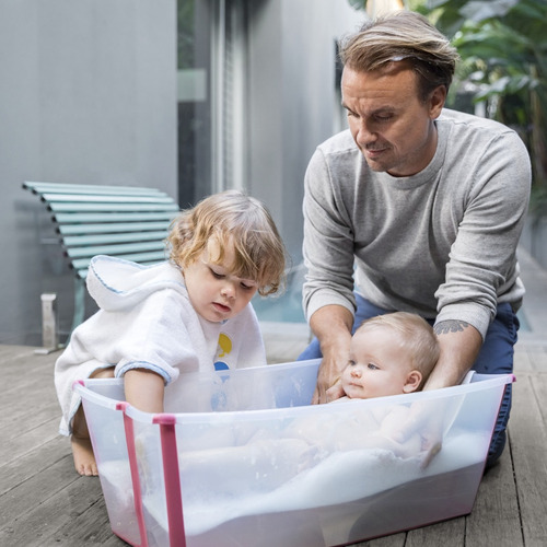 Soporte Recien Nacido Stokke Flexi Bath Color Blanco V3