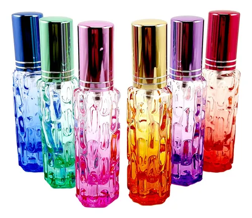 comprar Kit C\u002F 3 Frascos De Vidro Para Perfume Colorido Mini Decant