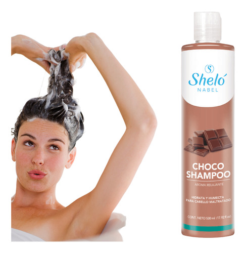 Choco Shampoo Shelo Nabel 530ml Hidrata Y Humecta Antifrizz