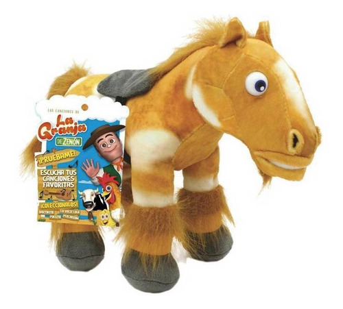 Imagen 1 de 5 de Peluche Percheron 35 Cm Con Canciones Granja De Zenon-ub
