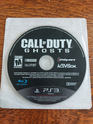 Call Of Duty Ghosts Juegazo Original Físico Ps3 En Sobre
