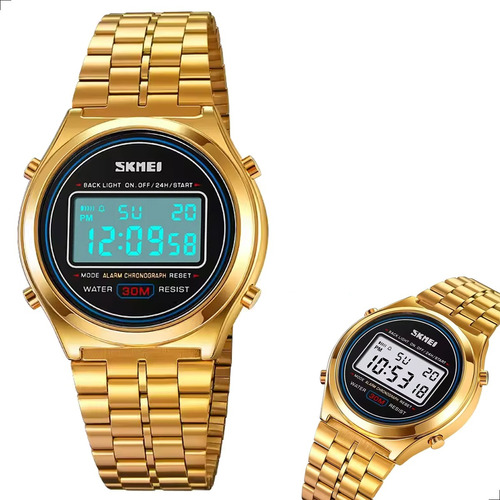 Relógio Unissex Skmei Digital 2146 Dourado