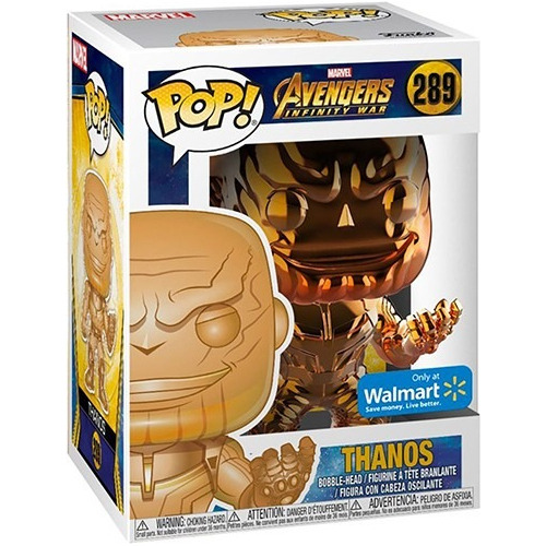 Funko Pop! Marvel- Thanos (orange & Chrome) Walmart Exclusiv
