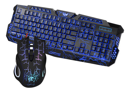 J10 Teclado Mouse Combo Colorido Ajustável Led Cor