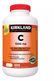Vitamina C 1000 Mg 500 Comprimidos Importada Usa
