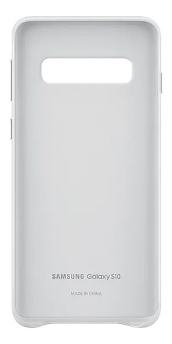 Capa Protetora Samsung Galaxy S10 Couro Branco